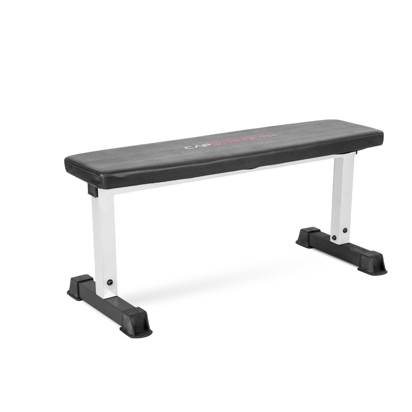 Strength Flat Utility Weight Bench (600 Lb Weight acity), White